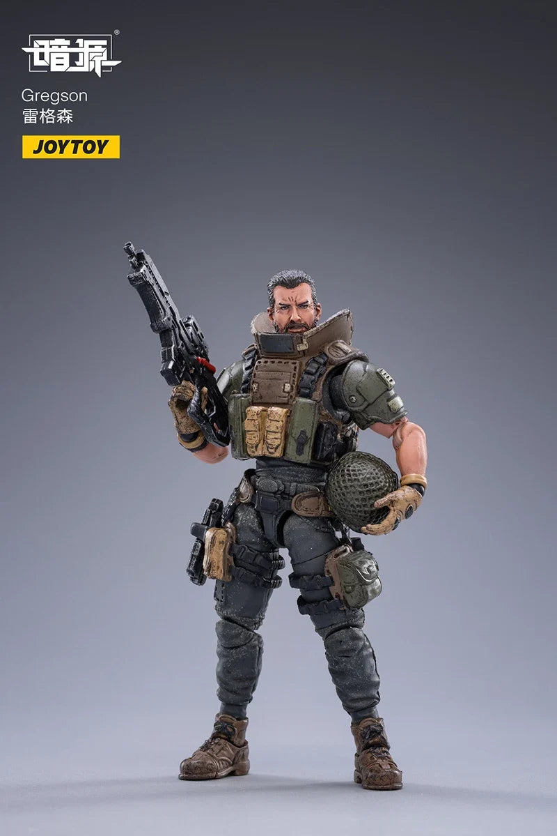 JOYTOY 1/18 Action Figure Dark Source Characters Trio Toy Soldiers Anime Figurines Military Model for Hobby Collection