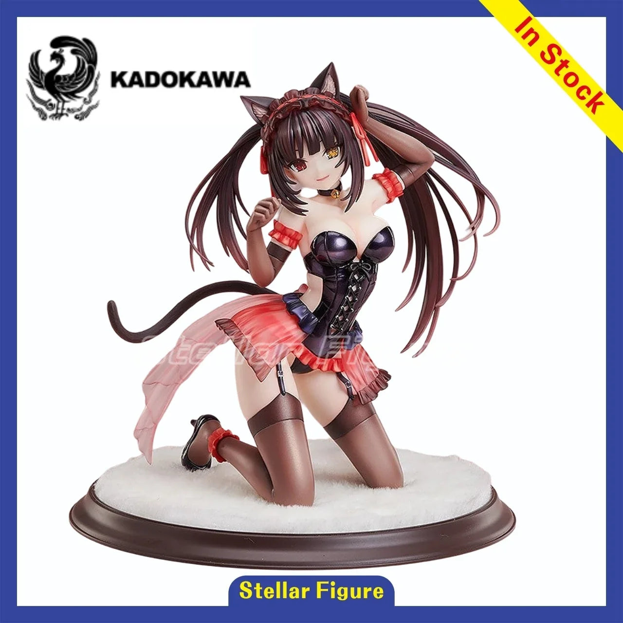 【SF】In Stock KADOKAWA GSC KDcolle Date A Live Kurumi Tokisaki 1/7 Scale Figures Model Collection Original
