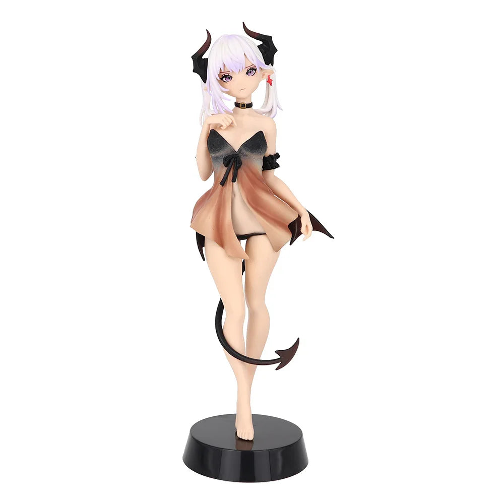 28cm Anime little devil Lilith Q version standing posture Action Figure PVC model Toys doll Desk Decor Collectible Gifts