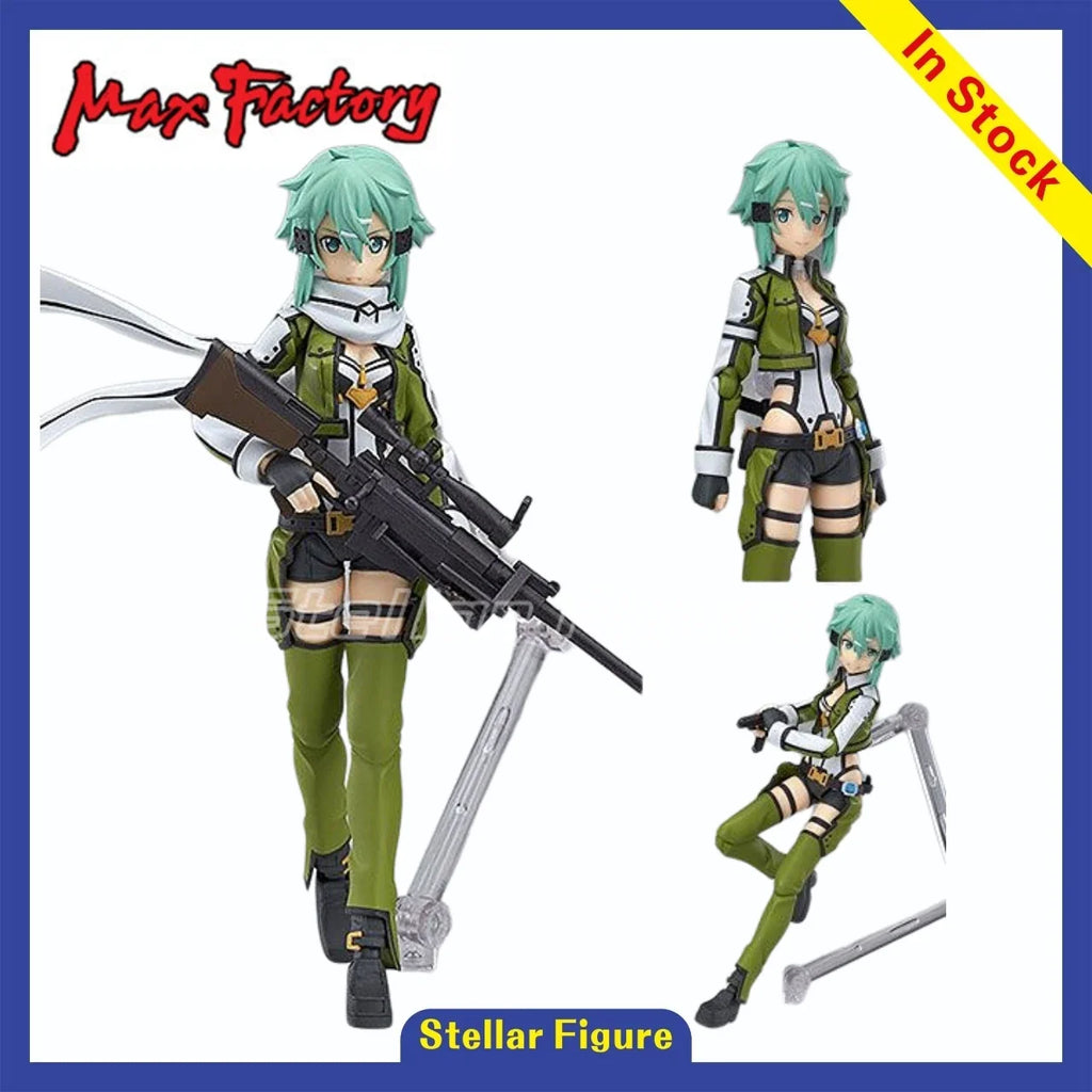 【SF】In Stock Original Max Factory Figma241 Sword Art OnlineⅡ Sinon Figures Model Anime Collection