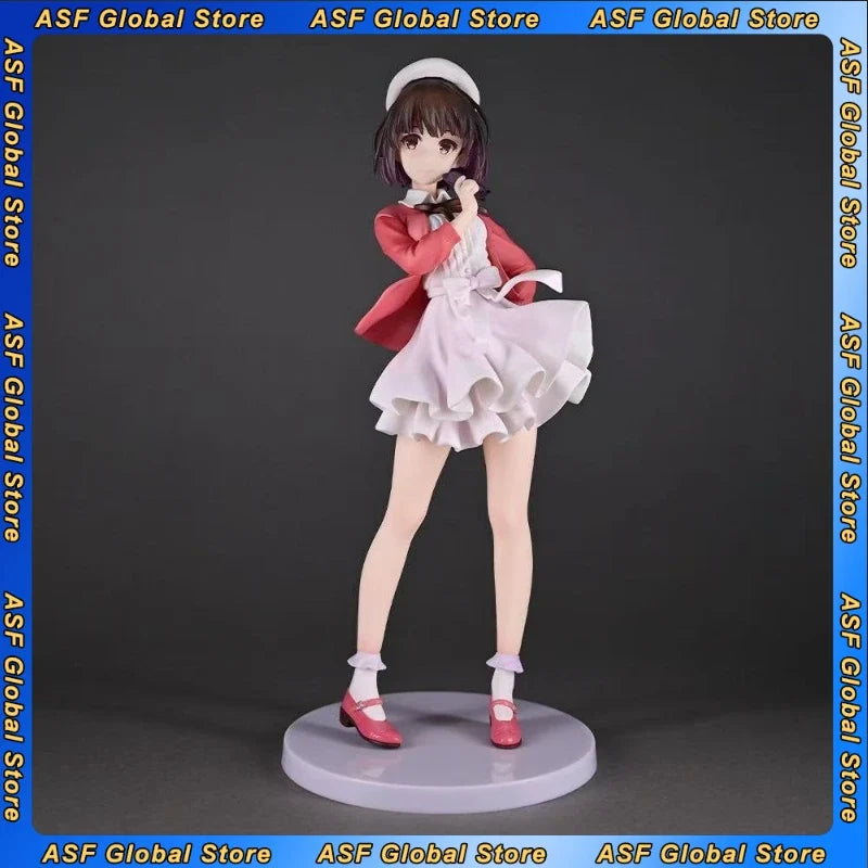 24cm New Anime Figure Megumi Kato Perimeter PVC Model Sexy Beautiful Girl Desktop Decoration Ornaments Birthday Gifts Toys