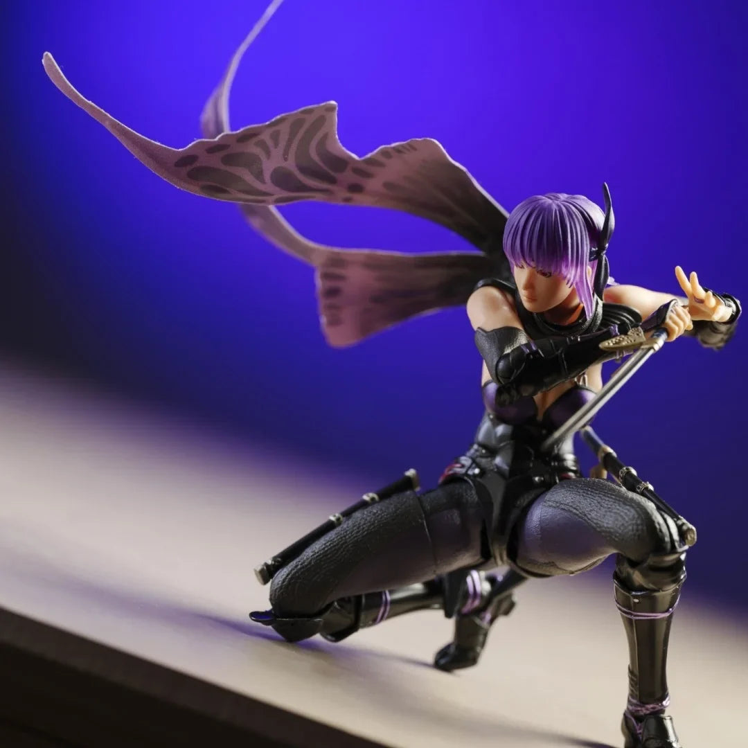NINJA GAIDEN Shf Anime Handmade clothes Ayane Piling is installed on the cloak Built In Iron Wire Is Suitable for 1/12 Toy