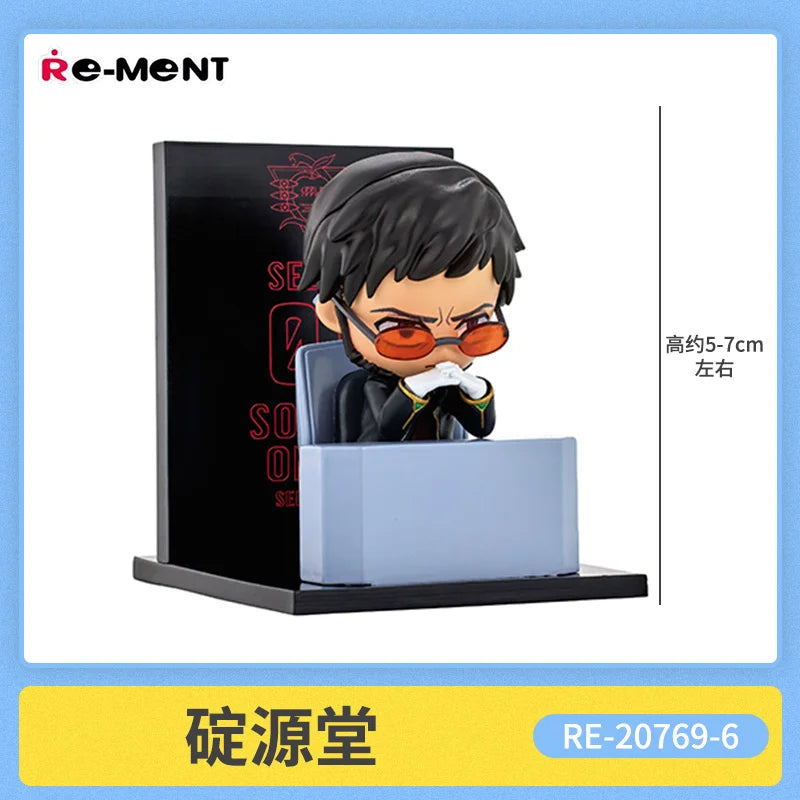 Re-Ment Anime Eva Ayanami Rei Asuka Q-Version Kawaii Pvc Action Figure Model Statue Desk Decor Collectible Toy Gift
