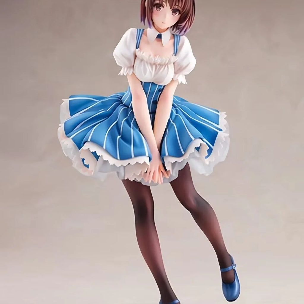 Saekano Kato Megumi Maid Ver. 24cm | 2D Bishoujo Anime Figure Desktop Decor Collectible Gift 18+ Action Figures toy