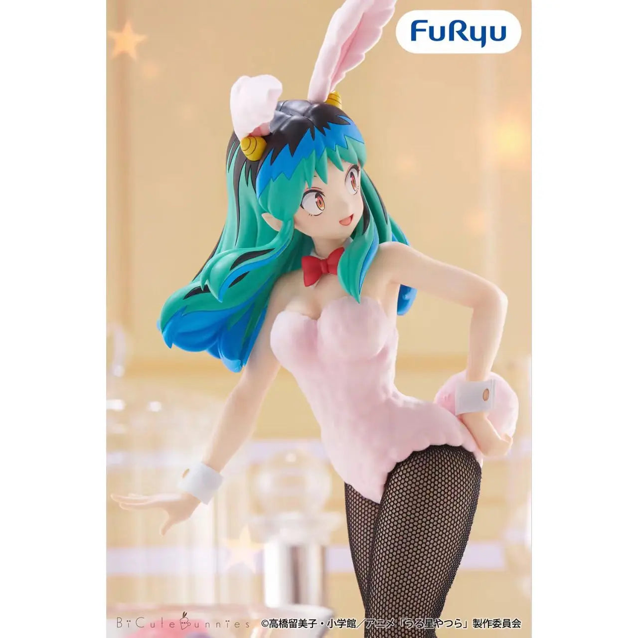 Original FuRyu BiCute Bunnies Urusei Yatsura 22cm Lum Ronnie Action Figurine PVC Toys Anime Figures Bandai
