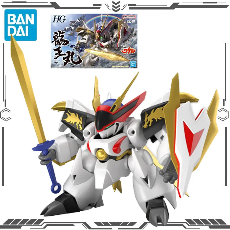 Bandai Original Echtes Mashin Hero Wataru Anime Figur HG Ryuoumaru Bausatz für Jungen Mädchen Geschenk Sammlermodell