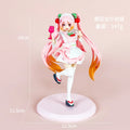 18CM Anime Hatsune Miku Figure Sakura Future Japanese Tea House Waiter Model Toy Gift Collection Action Figure PVC Doll