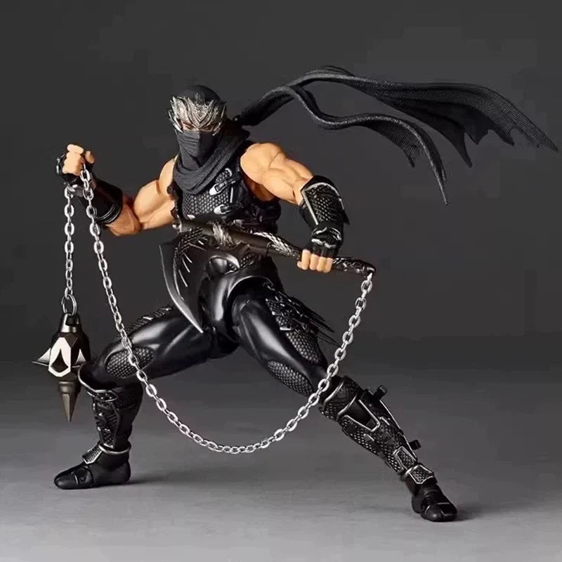 KAIYODO Revoltech 1/12 Amazing Yamaguchi Ryu Hayabusa Ninja Gaiden Anime Action Figures Collection Model Customized Decorate Toy