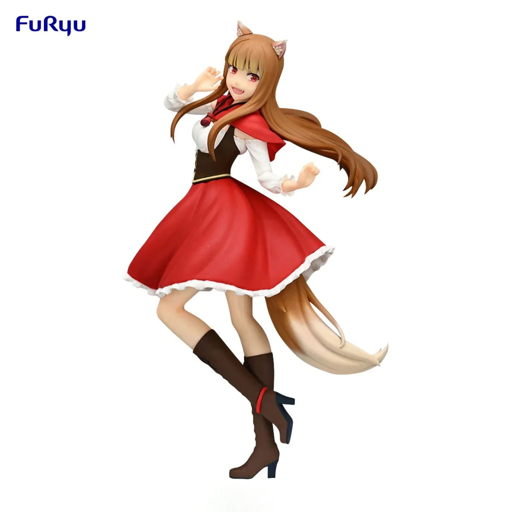 InStock Original FuRyu Prepainted Trio-Try-iT Figure Ookami To Koushinryou: Merchant Meets The Wise Wolf Holo Akazukin Ver.
