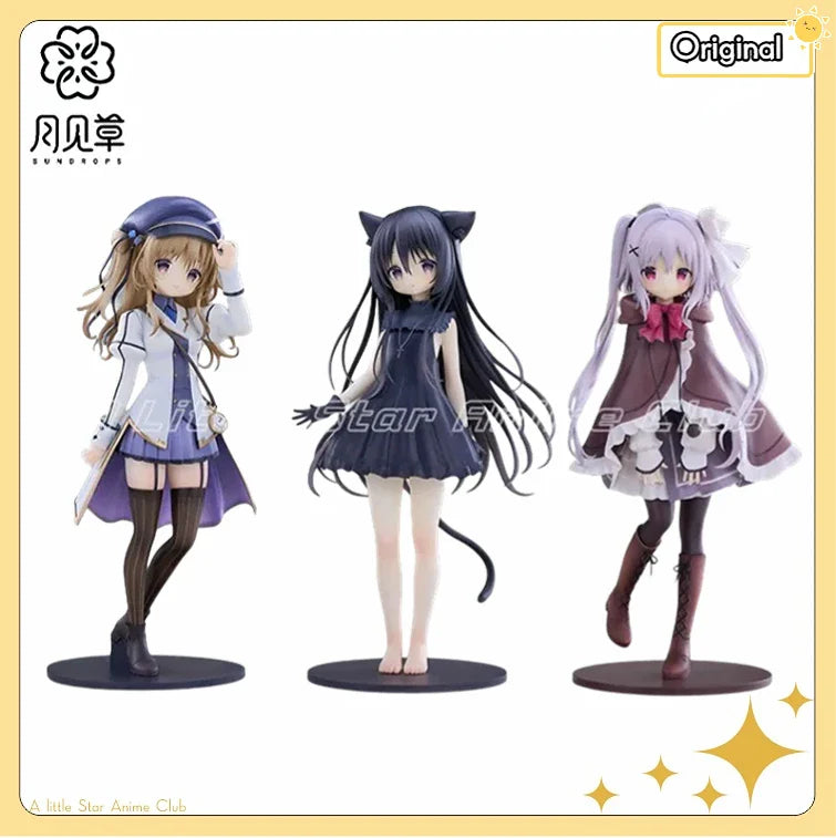 Original SUNDROPS Hoshizora Tetsudou To Shiro No Tabi Karuha/Noir/Neri 1/7 Sammlerstücke Anime Figuren Spielzeug