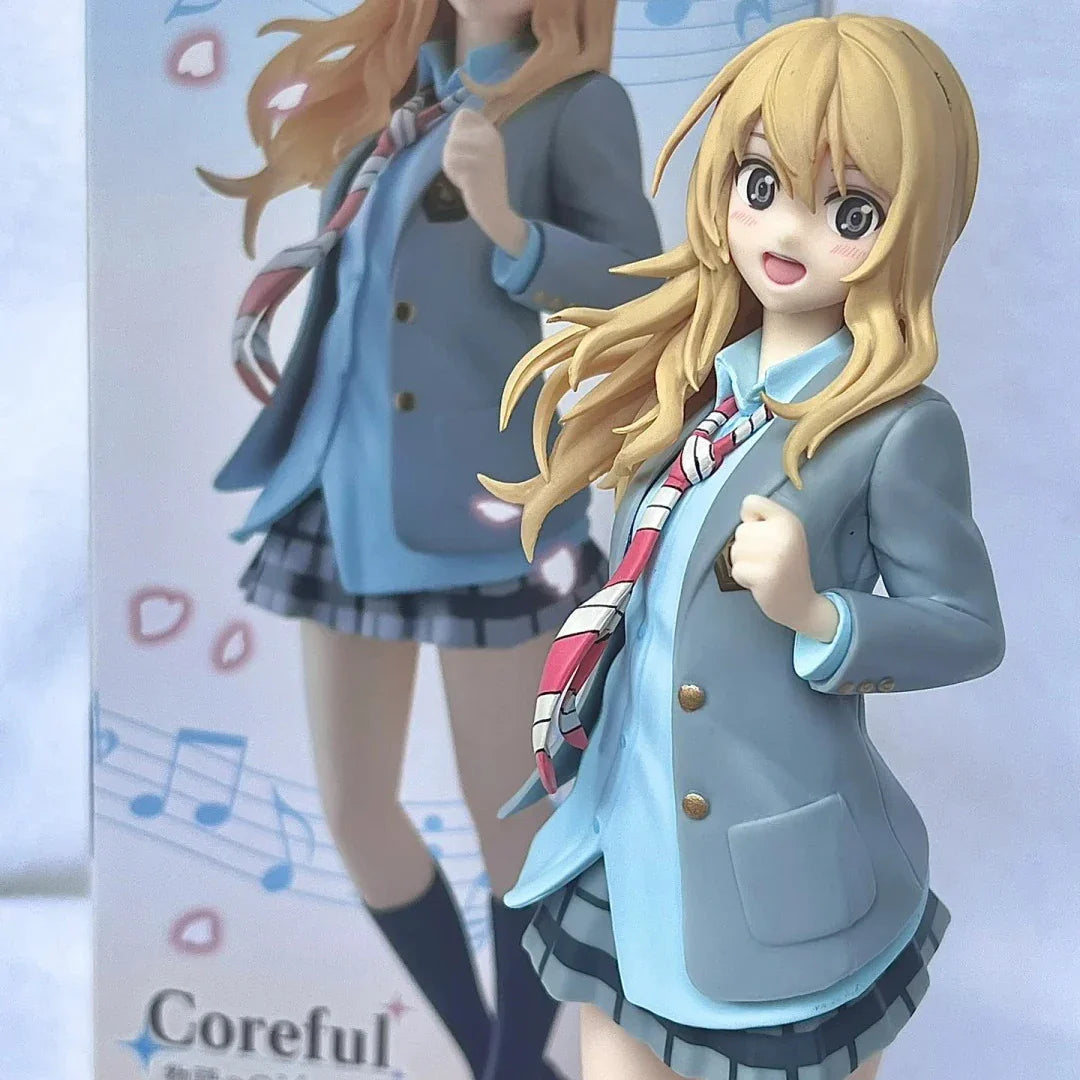 Your Lie in April Anime Kaori Miyazono Handgefertigte Schuluniform Actionfigur Sammlerstück Modell Ornament für Figurenspielzeug-Fans