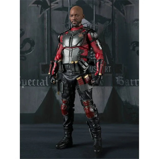 Suicide Squad Deadshot Actionfigur Sammlerstück Will SHF Hands-On Büro Dekoratives Modell für Garage Kit Spielzeug & Hobbys