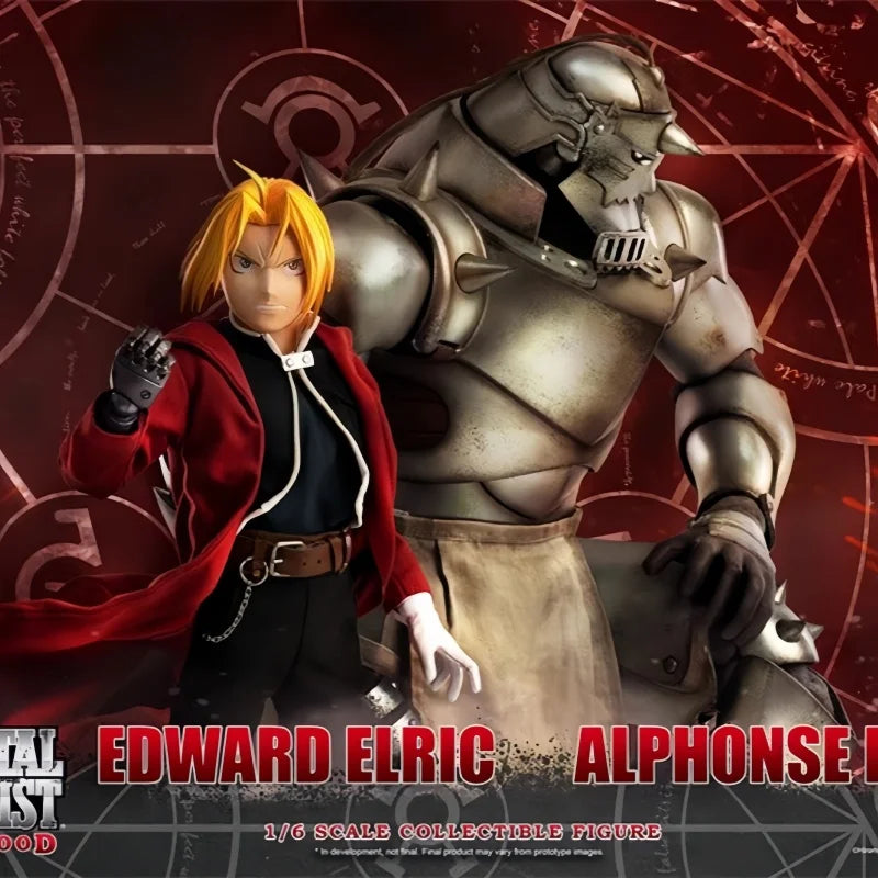 Original Threezero 3A Fullmetal Alchemist Alphonse Edward Elric Roy Mustang 1/6 Actionfigur BROTHERHOOD Puppe Gelenk Bewegliches Spielzeug