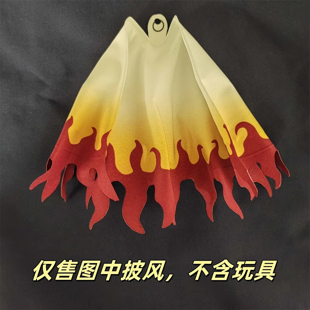 Demon Slayer 1/12 Male Soldier Anime BUZZmod Kyojuro Rengoku Flame Hashira Cape Cloak  For 6in Action Figure Model Toys