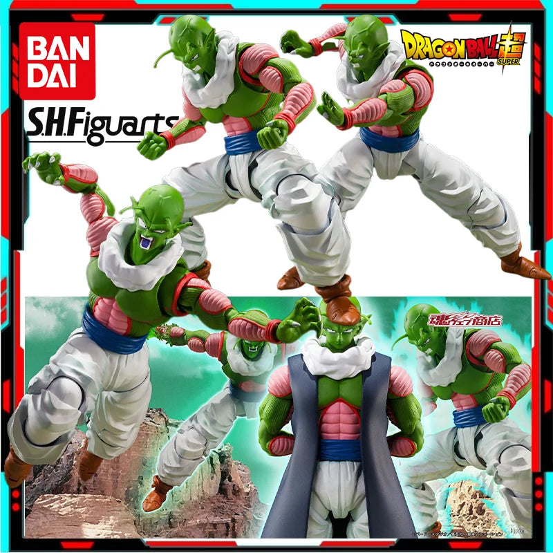 Original Bandai S.H.Figuarts Nail Dragon Ball Z Namekian Piccolo Figure Anime Anime Action Model Figurals Brinquedos Toys