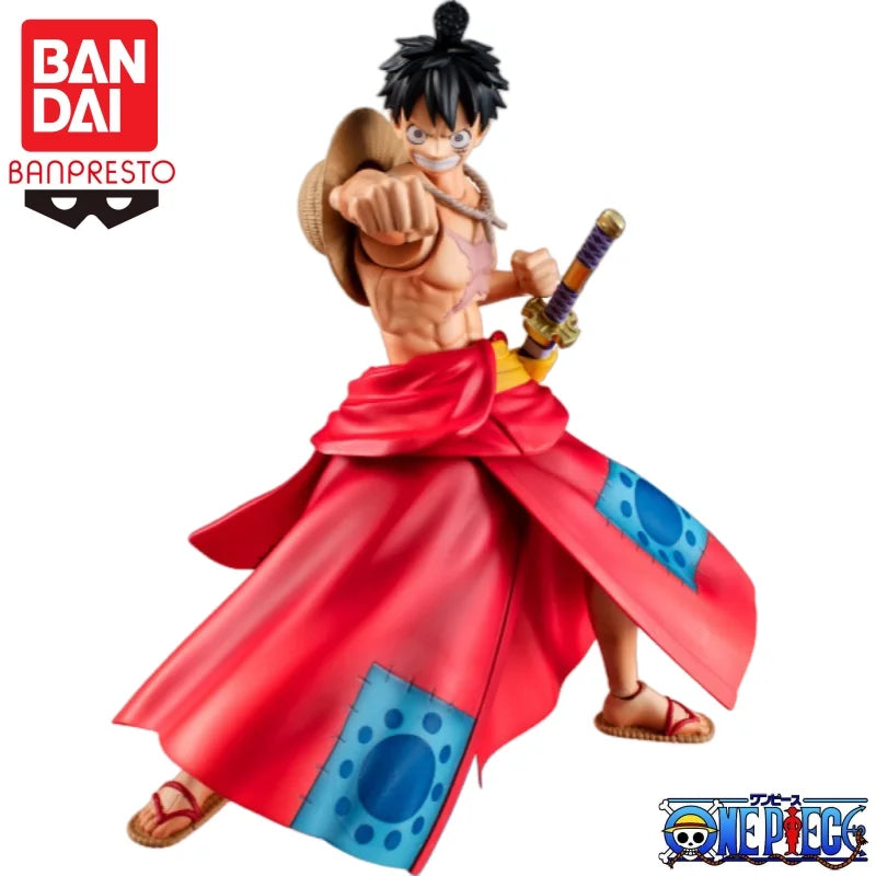 In Stock Bandai Megahouse Mh One Piece VAH Wano Country Luffitaro Anime Peripherals Action Doll Collection Gifts