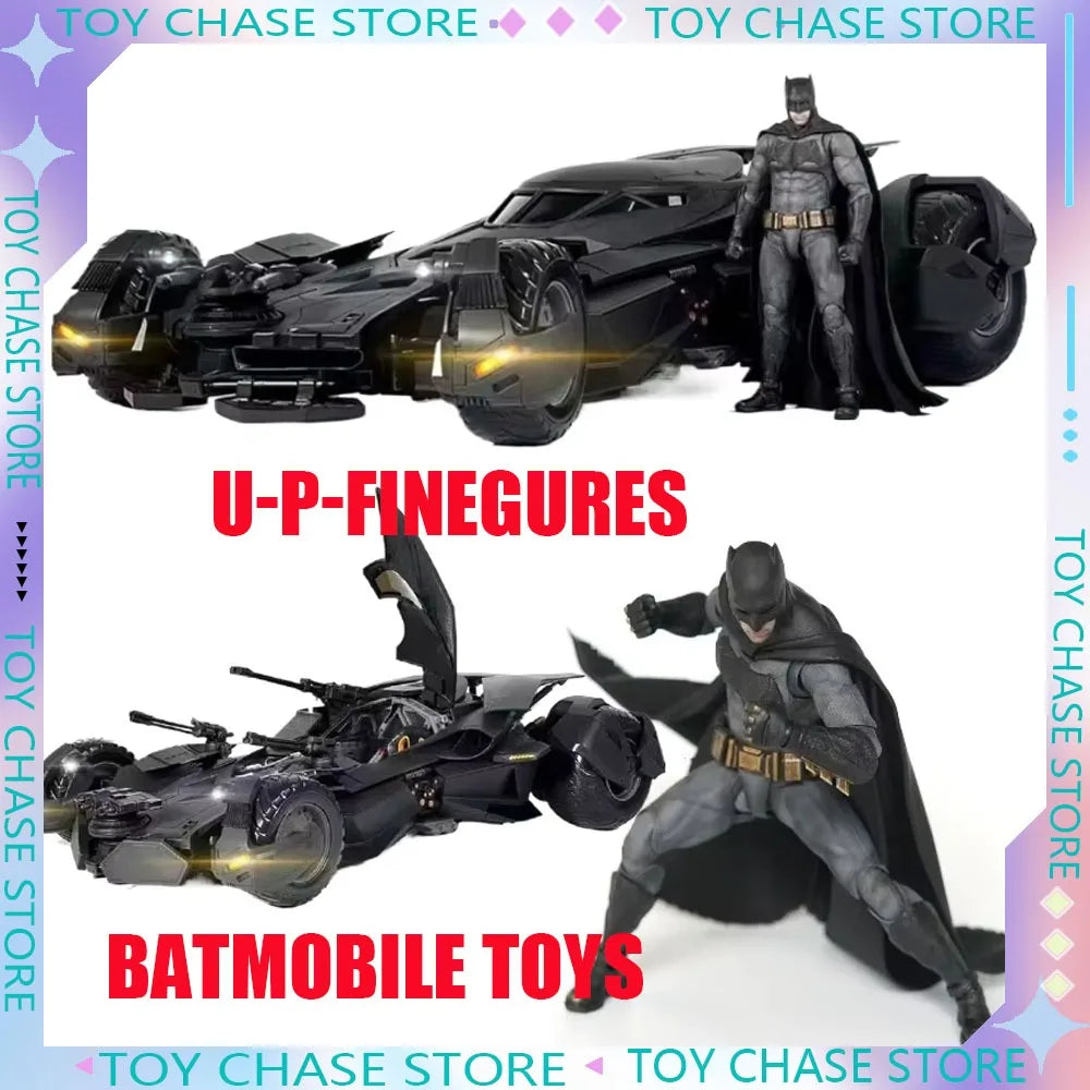 New 1/12 U-P-Finegures LPZZ Batmobile Bvs Batman Dual-form Action Figure 50 Cm Assemble Figurine Collection Model Kid Gifts Toys