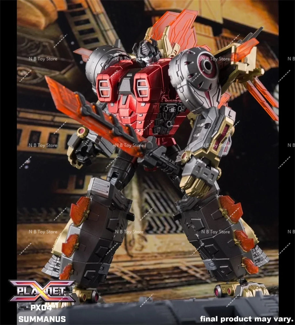 Action Character Transformation Toy Planet X PX-04M PX04M, Metallic, Snarl Summanus, Box Robot