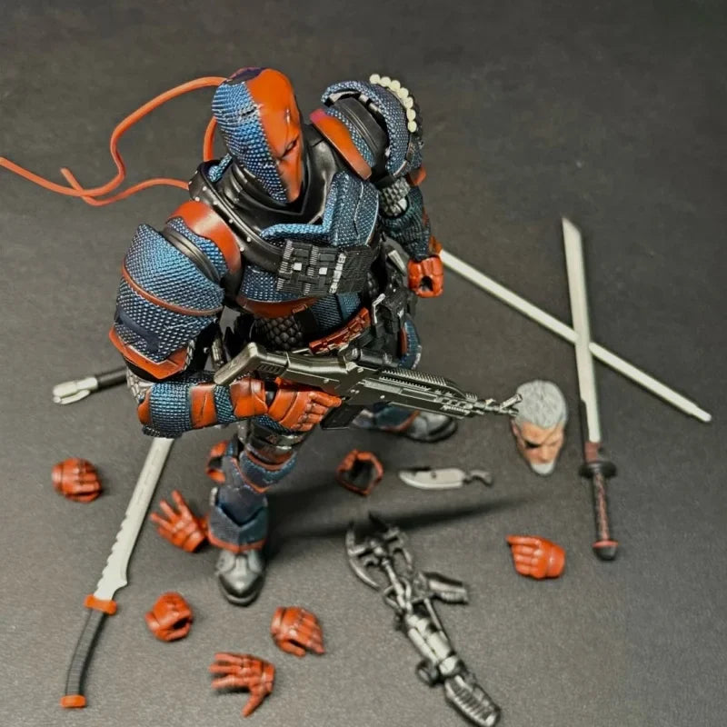 New Lpzz Toys Arkham Knight Batman 1/12 Action Figure V8 Suit Deathstroke Super Man Collection Model Home Decor Boy Statue Gift