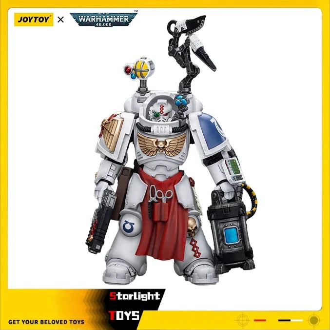 JOYTOY 1/18 Action Figure Warhammer 40K Ultramarines Apothecary Biologis Toys Model Gifts