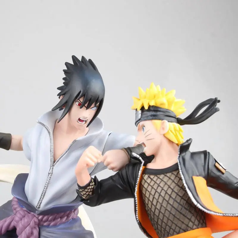 28CM Anime Naruto Shippuuden Narutimate Storm 4 Figure Uzumaki Naruto Sasuke 1/6 Battle Scene Model Toy Doll Action Figure PVC