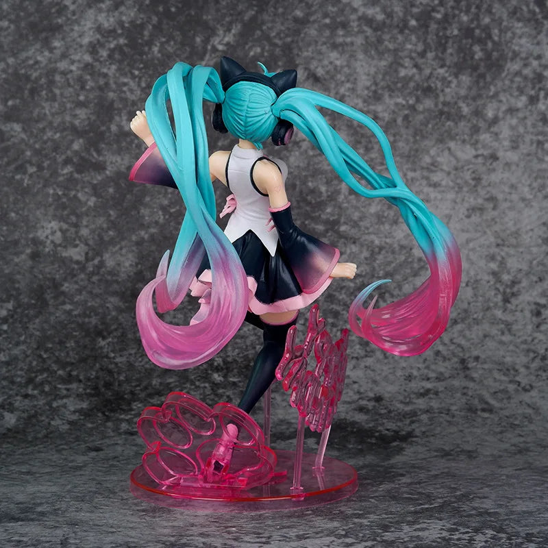 New 22cm Hatsune Miku Action Figure TAITO Birthday Hatsune Mermaid Style Model Statue Desk Decor Kids Toys Doll Collection Gifts