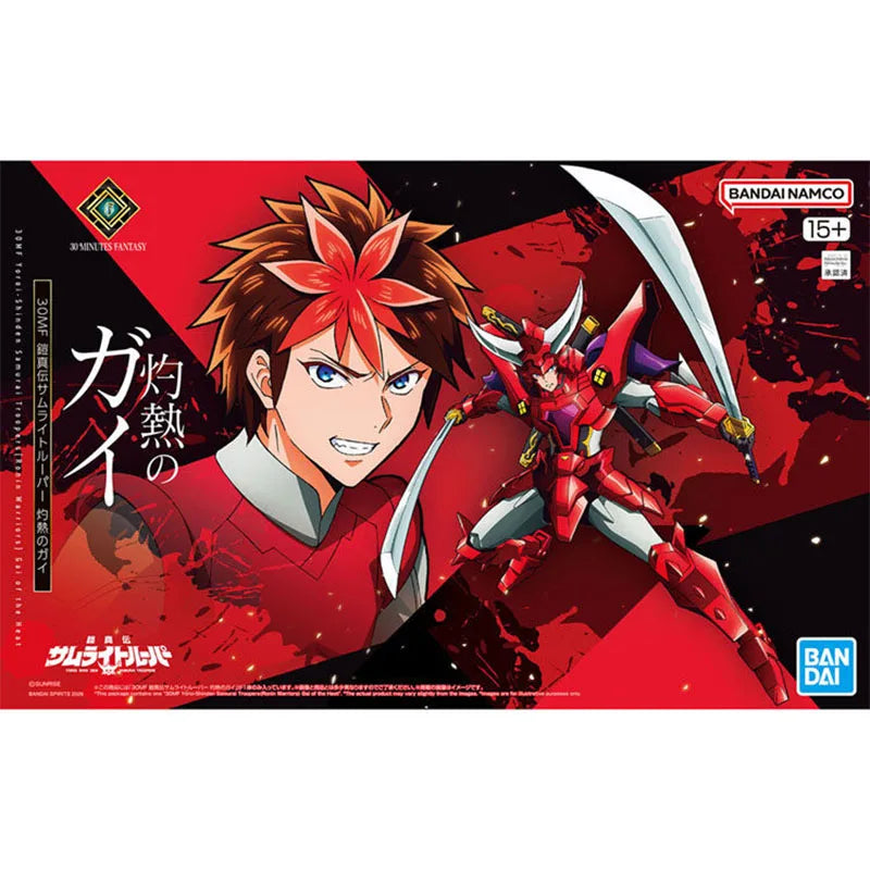 Bandai 30MF Yoroi Shin Den Samurai Troopers Modellbausatz Blazing Gai Anime Figuren Actionfigur Bausatz Spielzeug für Jungen Geschenk