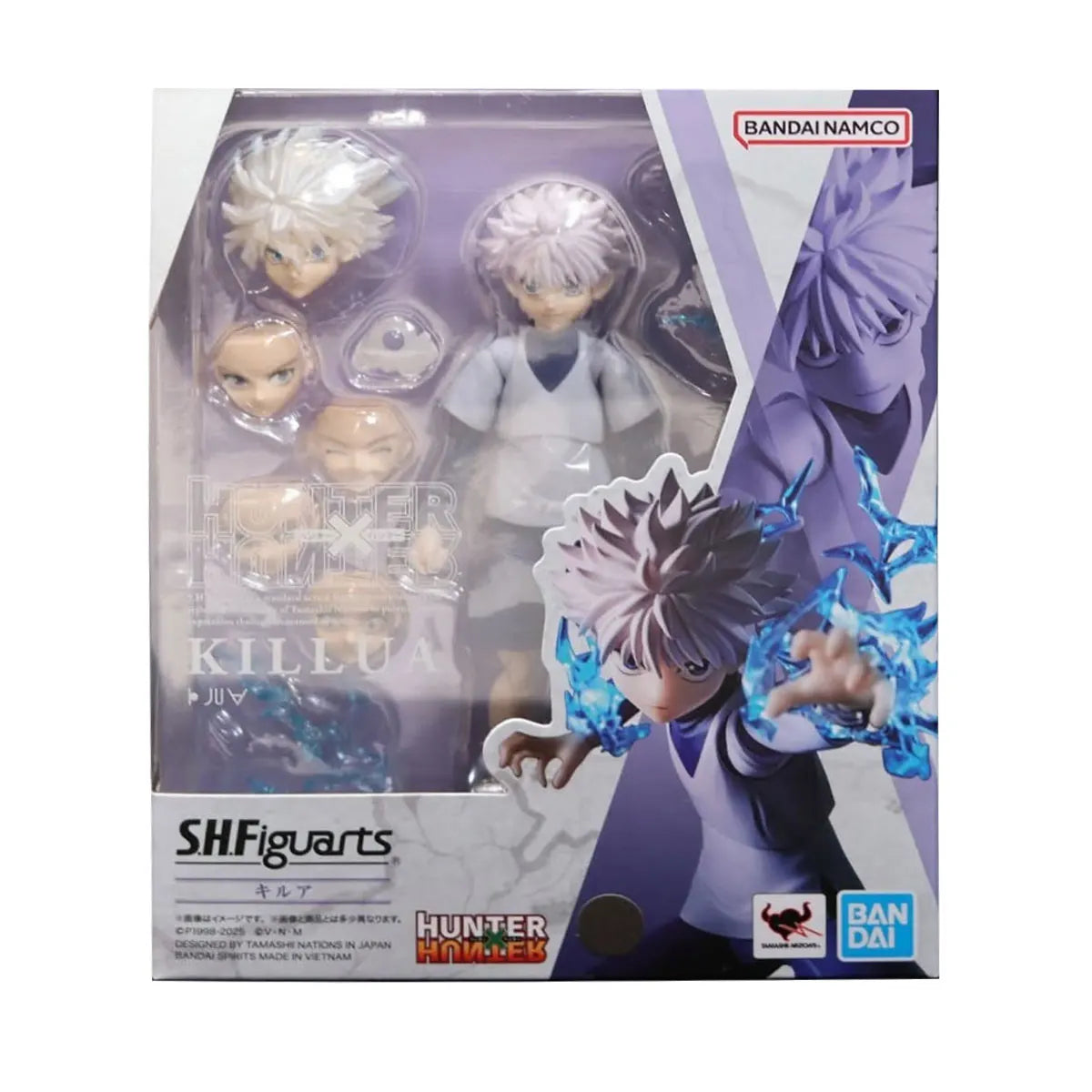 Genuine Bandai Original HUNTER HUNTER Figure Model Kits S.H.Figuarts 1/12 Anime Figures Killua Zoldyck Action Model Toys Gift