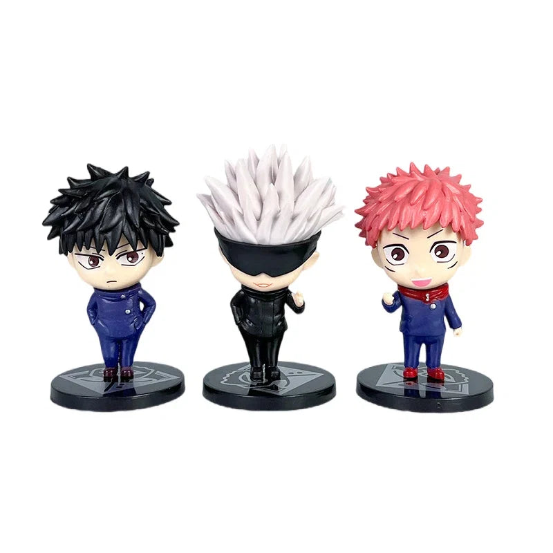 6Pcs/set Jujutsu Kaisen Anime Figure Gojo Satoru Yuji Itadori Figure Doll Toys Action Figure Yuji Itadori Fushiguro  Model Toy