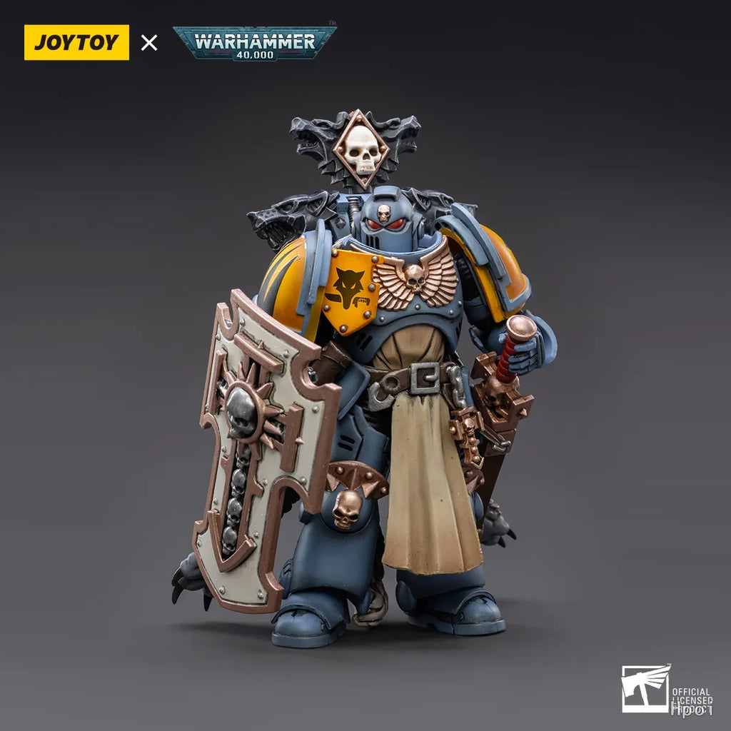 In Stock Original JOYTOY Warhammer 40K Pmaris Space Marines Space Wolve Bladeguard Veteran Figures Model Action Figure Toys
