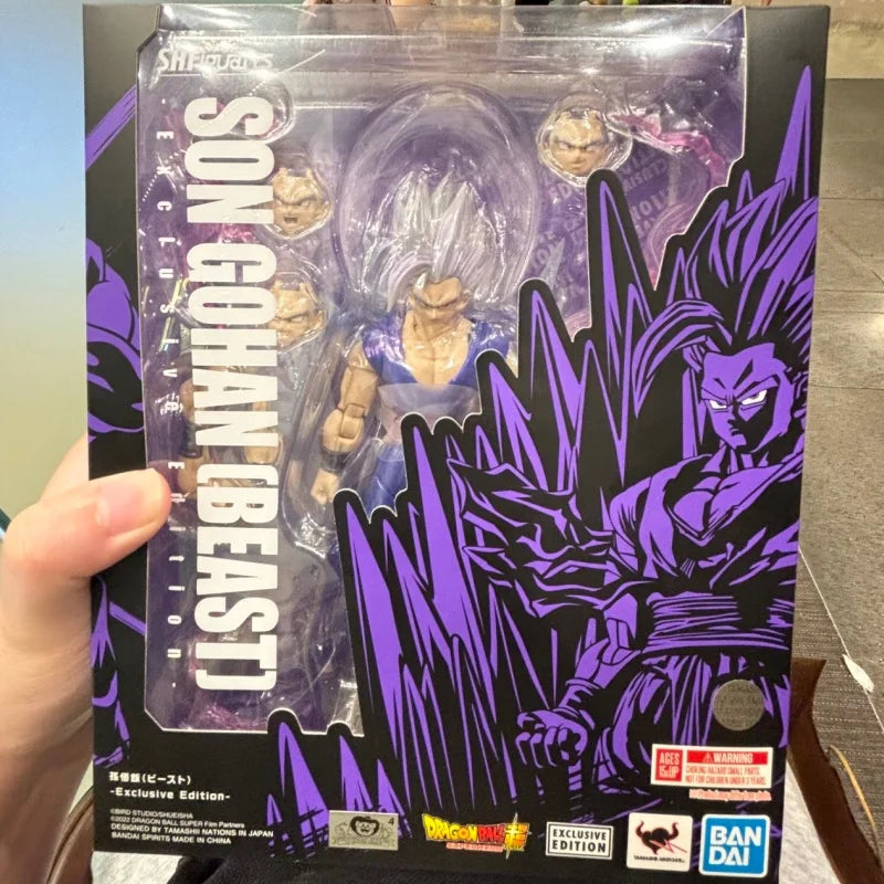 100% Original Bandai Dragon Ball Z 2025 SDCC S.H.Figuarts Exclusive Edition Son Gohan Beast SDCC Anime Action Models Toys Gifts