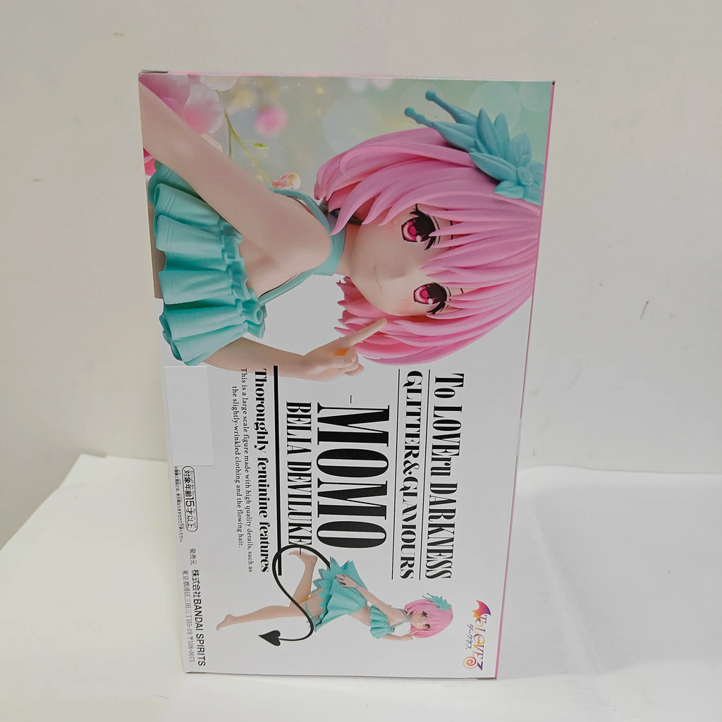 BANDAI Original To Love-Ru Darkness Anime GLITTER GLAMOURS Momo Belia Deviluke Lala Satalin Action Figures PVC Figurine Model