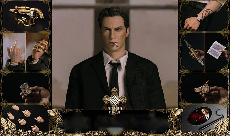 PRESENT TOYS PT-sp10 1/6 Anime Super Power Detective Handsome Men Solider Hell Detective 12" Action Figure Doll Collection