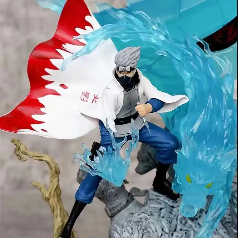 26CM Naruto Anime Figure Hatake Kakashi Statue Figurine Model Doll Ornament Collection Room Decora Desk Toy Gift