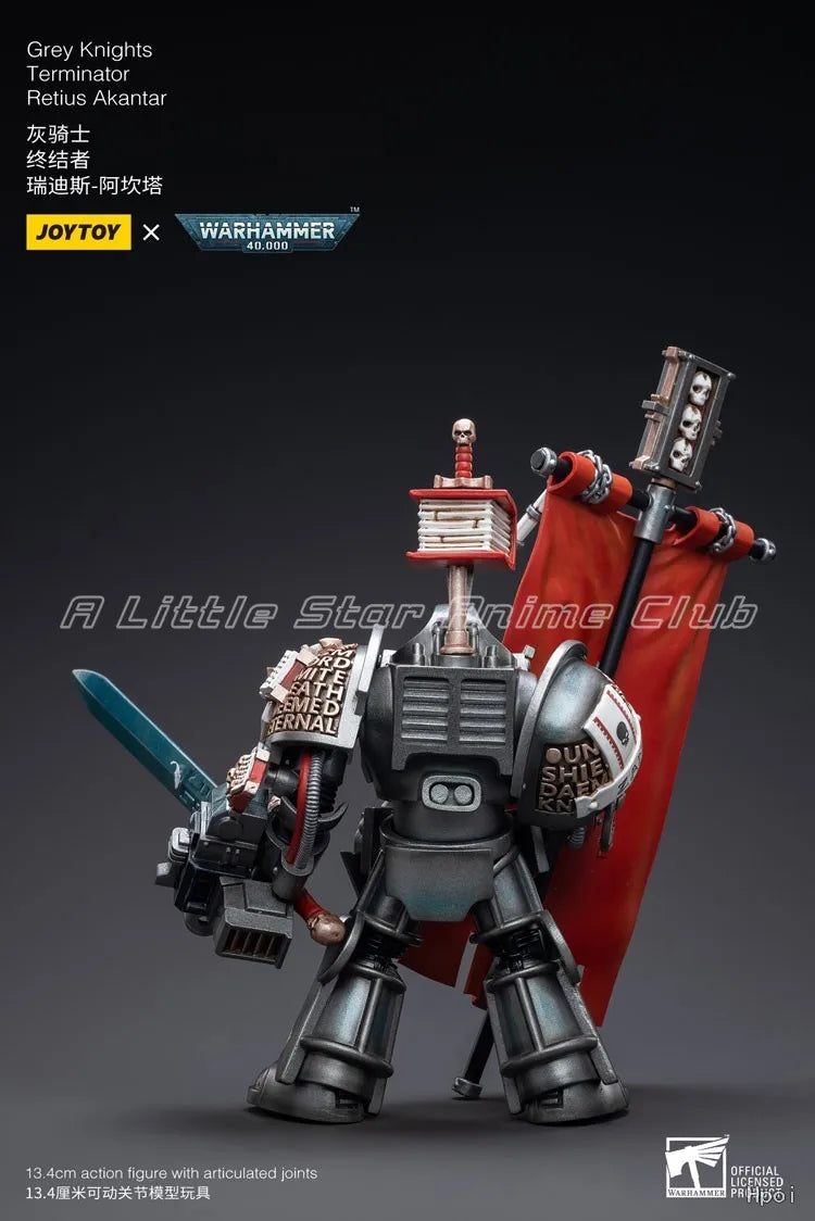 In Stock Original JOYTOY 1/18 Action Fiqure Warhammer 40000 Grey Knights Terminator Retius Akantar Model Toy