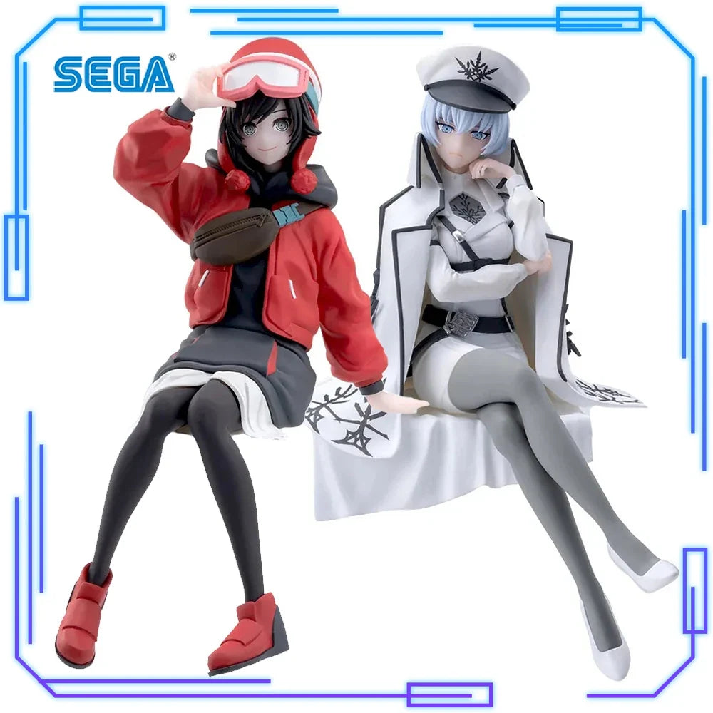 In Stock SEGA Original Genuine Premium Figure RWBY Ice Queendom Ruby Rose Weiss Schnee 13cm Collections Model Toy Figures Gift