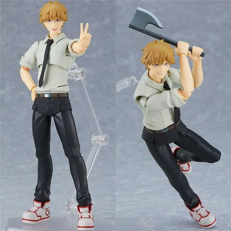 15cm Chainsaw Man Anime Figures Denji Action Figure Figma 586 Statue Model Doll Collection Toys Gifts