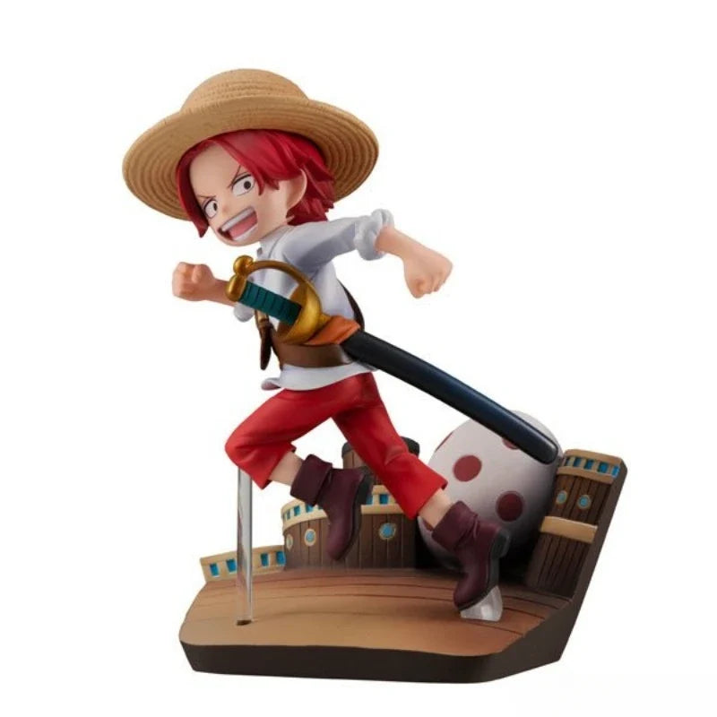 MegaHouse Original Genuine Anime One Piece Akagami No Shanks G.E.M. Run!Run!Run! 12cm Collections Models Toy Figures Xmas Gifts