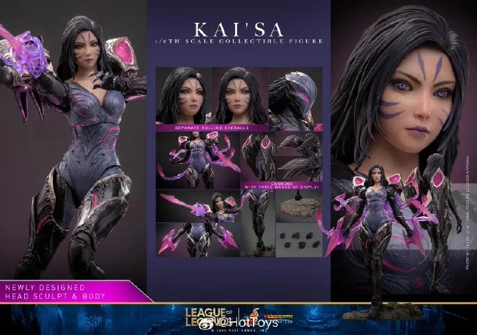 In Stock HotToys HT 1/6 Scale VGM57 League Of Legends Kaisa Daughter of the Void Deadly Hunter Full Set 12inch Action Figure Toy