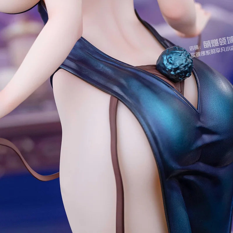 Original Hapitopi&Machi Flag Winning Bunny Girl 1/6 Silk Stockings White-haired Cheongsam Collection Doll Collection Gifts
