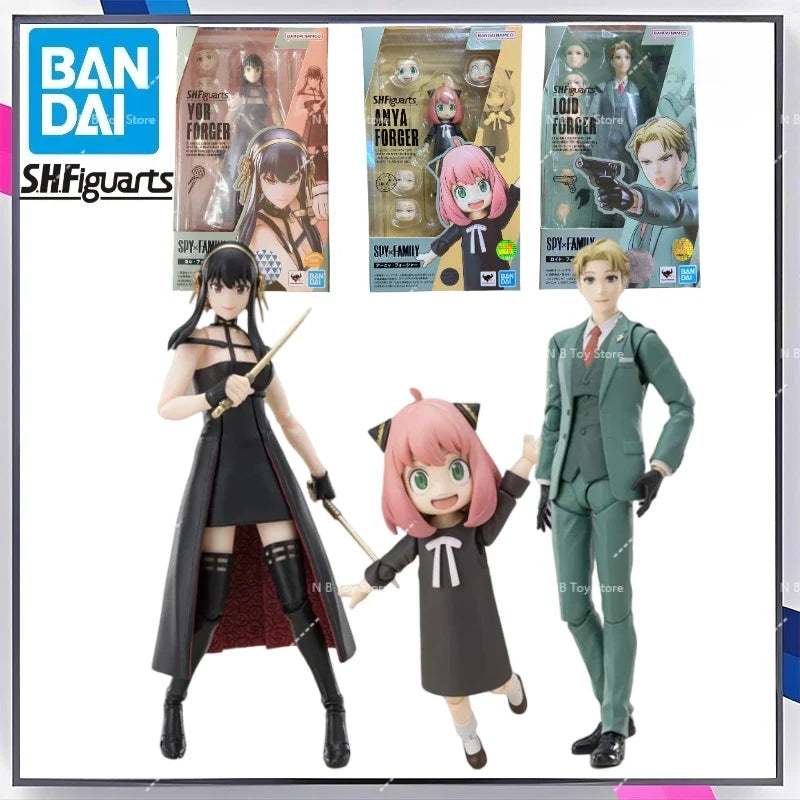 In Stock Bandai S.H.Figuarts Spy × Family Yor Forger Loid Forger Anya Forger PVC Model Animation Character Action Toy Toy Action
