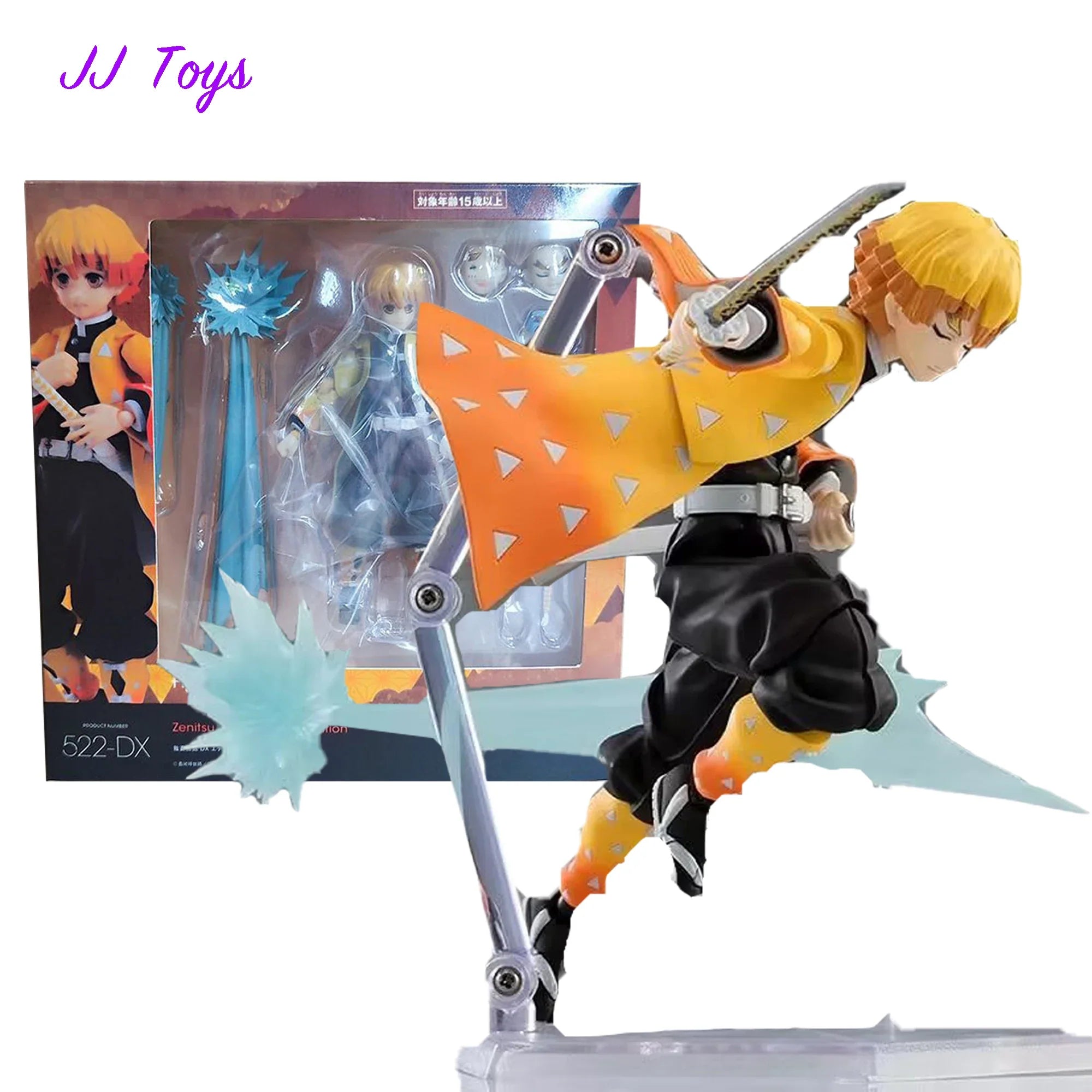 15cm Demon Slayer Anime Figures Agatsuma Zenitsu Action Figure model Doll Collection Toys Gifts