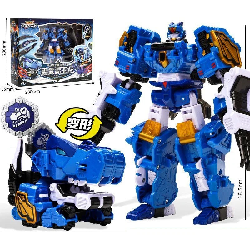 MiniForce Dinoid Warrior Transformation Robot Dinosaur Model REX KAISER Mini Force Deformation Headbot Giganoto Dino Toys