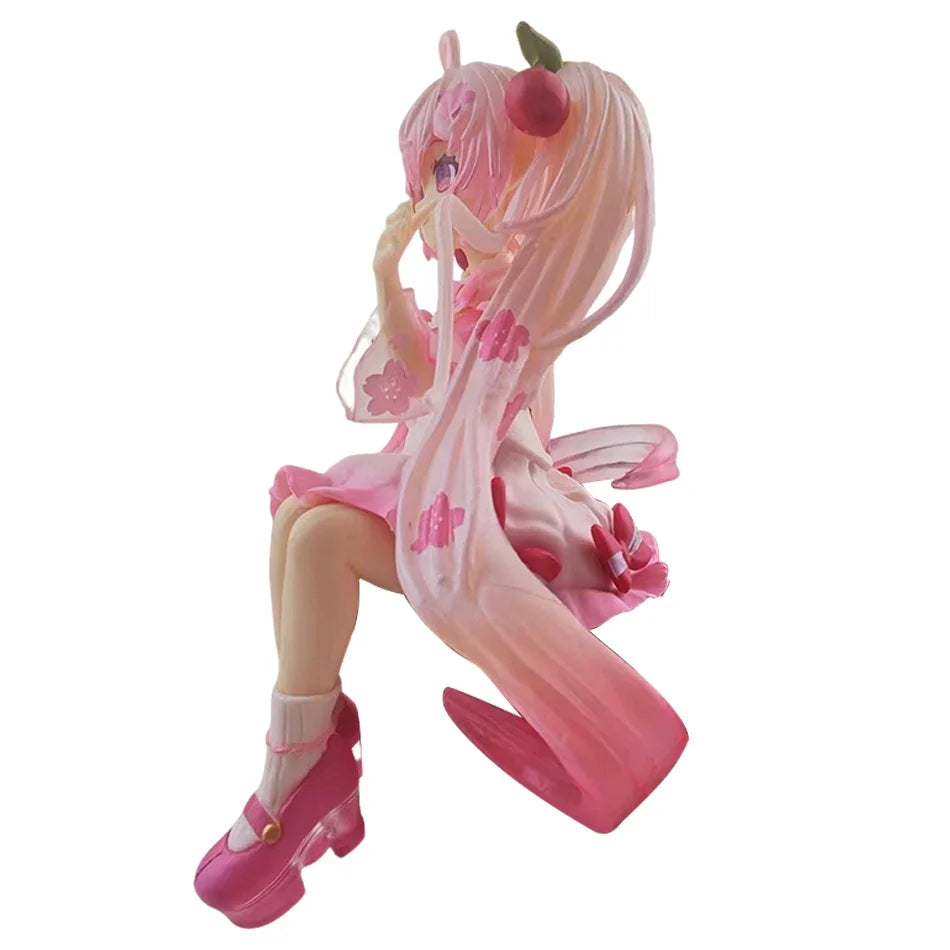 In Stock 2026 Hatsune Miku Sakura Miku Anime Action Figure Model Collection Toy | Cute Handmade PVC Model | Kawaii Gift