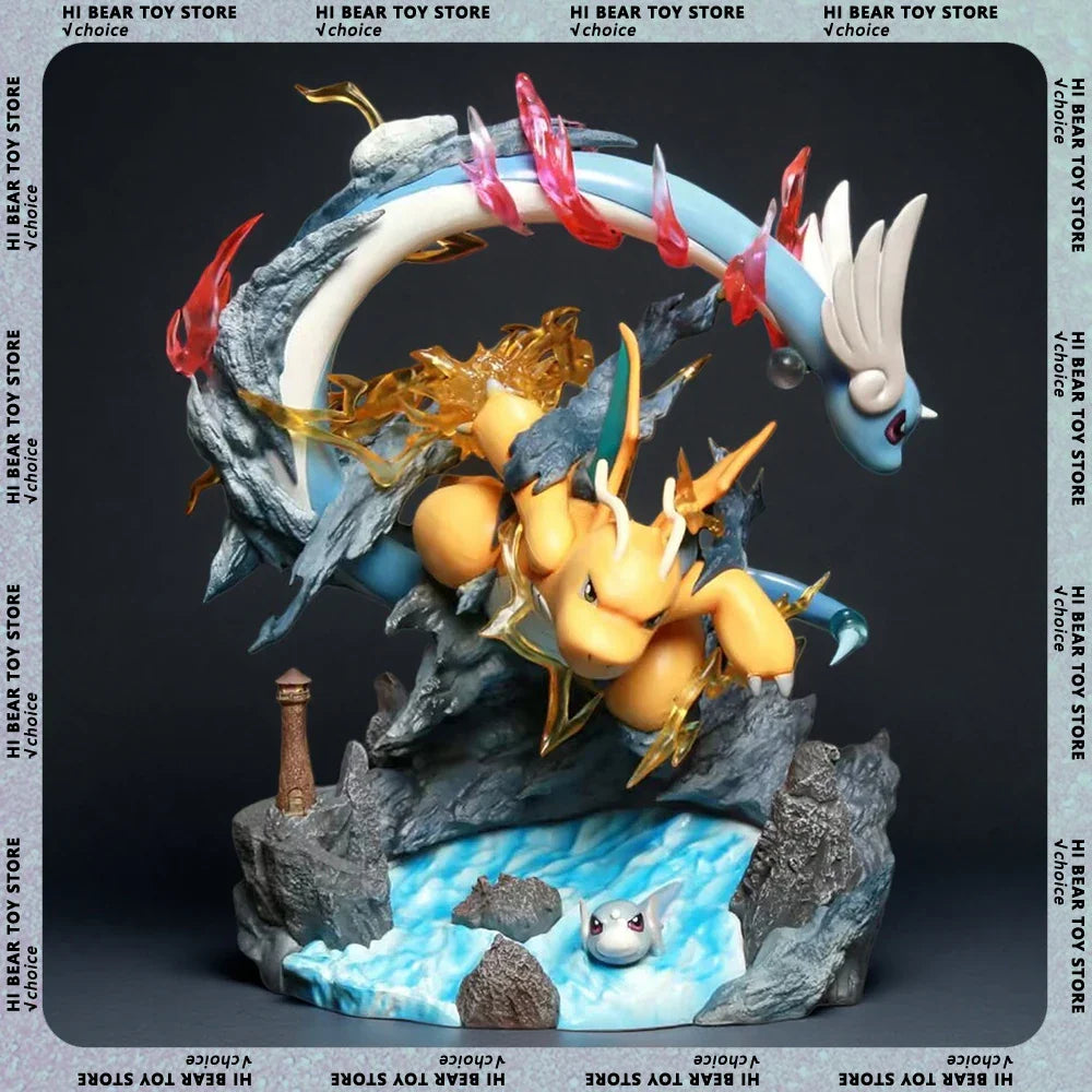 30cm Dragonite Figure Pokemon Action Figures Pvc Model Collection Statue Desk Decoration Doll Toys For Kids Birthday Gifts