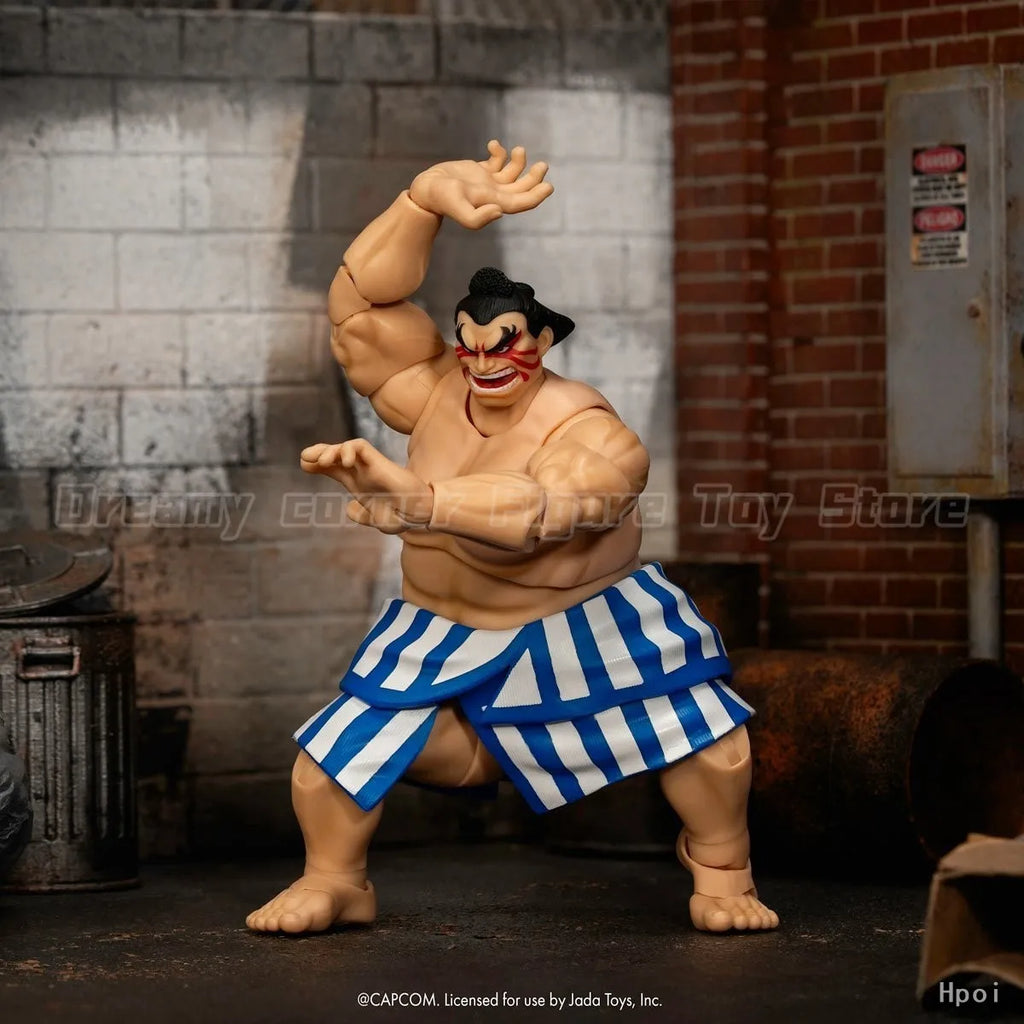 【Pre-sale】Original Jada Toys Ultra Street Fighter II: The Final Challengers E. Honda Deluxe 1/12 Action Figure Model Collection