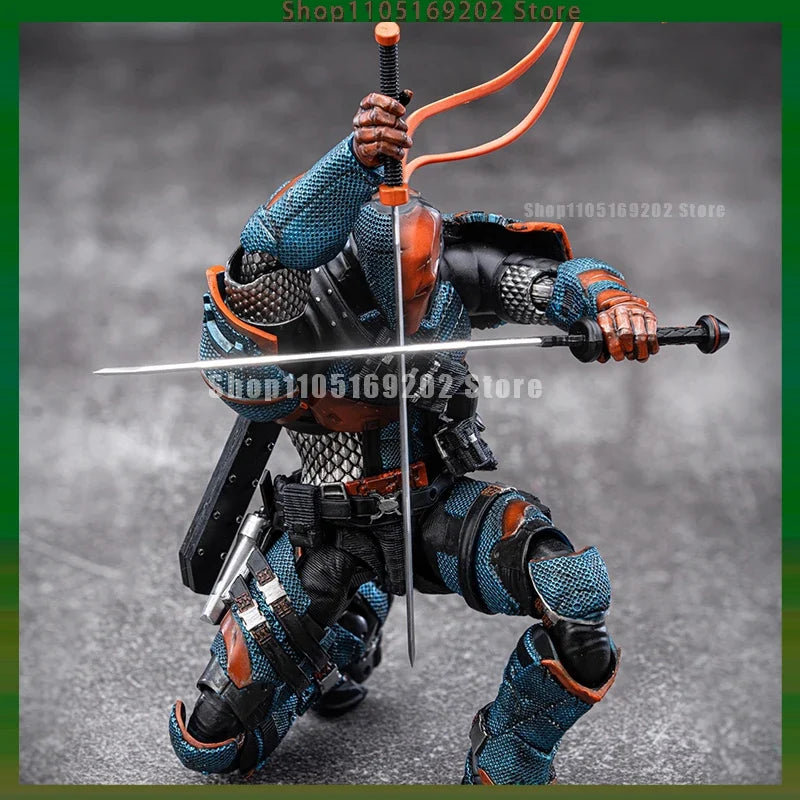 In Stock LPZZ 1/12 ROUNO CUEURE DC002 Deathstroke Arkham Knight Action Figure Model Movable Collectible Model Anime Figures Toys