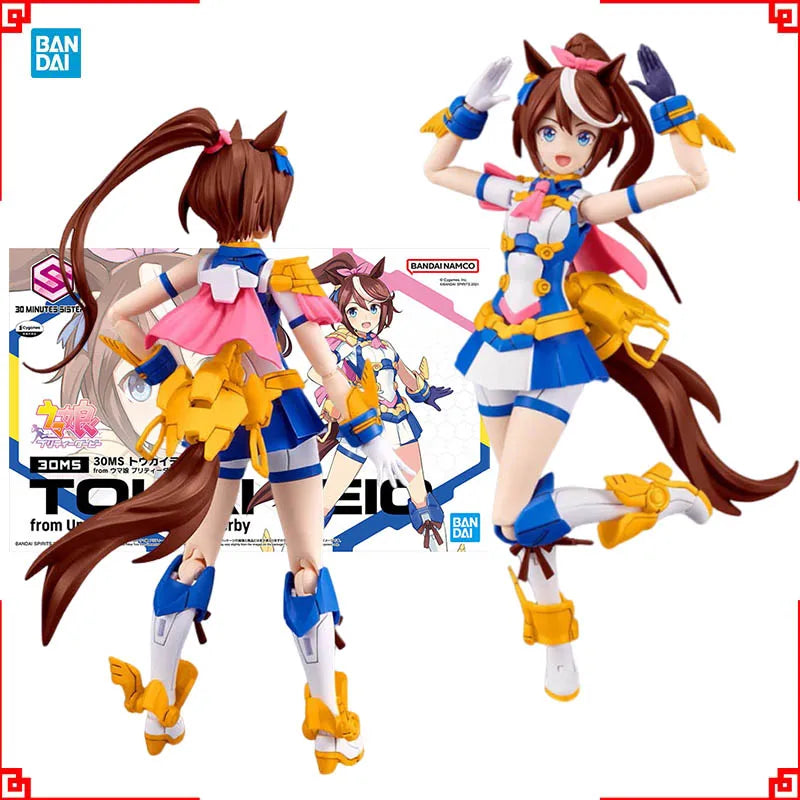 Bandai Umamusume Pretty Derby Model Kit 30MS Tokai Teio Anime Figures Action Figure Building Kit Collectibles Toys For Boys Gift