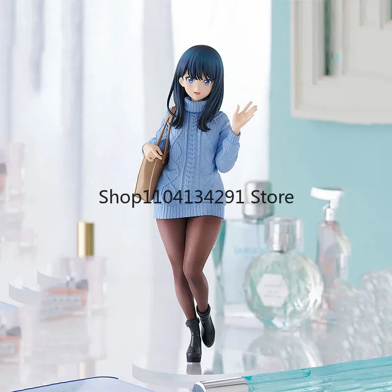 Genuine Original GSC POP UP PARADE SSSS.GRIDMAN Takarada Rikka Date Style Ver. L size Anime Figure Model Doll Ornament Toy Gifts