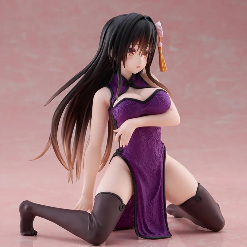 Genuine Original Taito To Love-Ru Darkness Desktop Cute Kotegawa Yui China Dress Anime Figure Model Collector Figurine Toys Gift